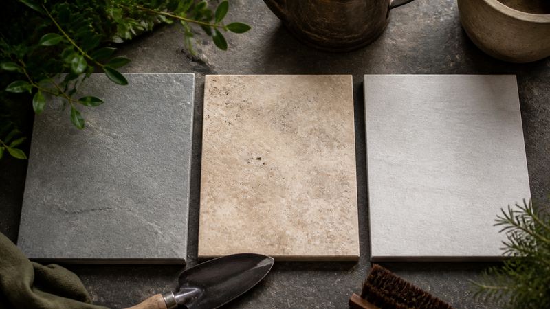 Bluestone, Travertine or Porcelain?